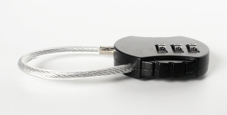 Anti-Theft Lock | Dial Lock Wire Type Lock | 3 Dial Code | No Key Needed | Reptile Terrarium Cage Lock | NFF-13