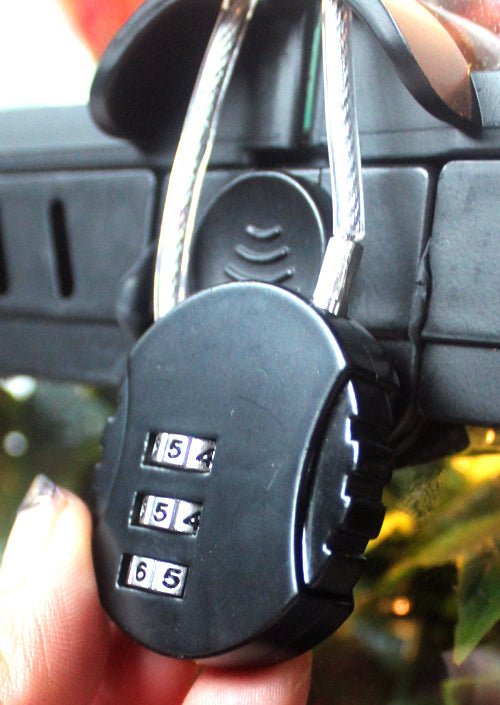 Anti-Theft Lock | Dial Lock Wire Type Lock | 3 Dial Code | No Key Needed | Reptile Terrarium Cage Lock | NFF-13