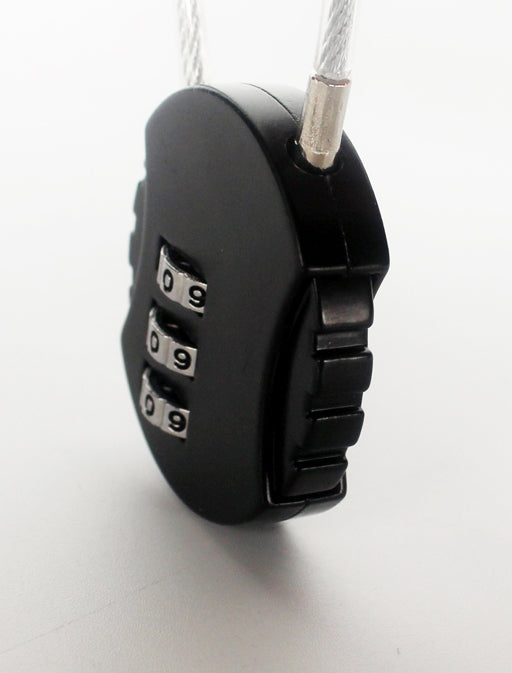 Anti-Theft Lock | Dial Lock Wire Type Lock | 3 Dial Code | No Key Needed | Reptile Terrarium Cage Lock | NFF-13