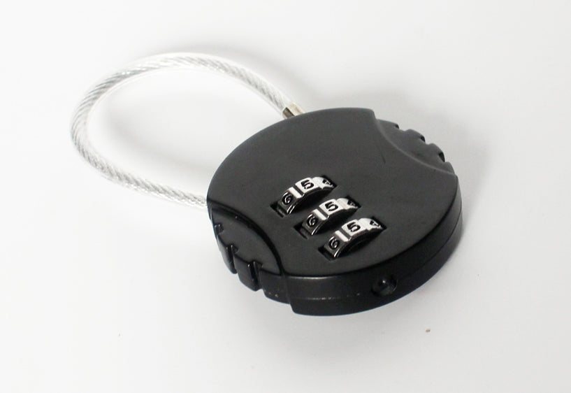 Anti-Theft Lock | Dial Lock Wire Type Lock | 3 Dial Code | No Key Needed | Reptile Terrarium Cage Lock | NFF-13