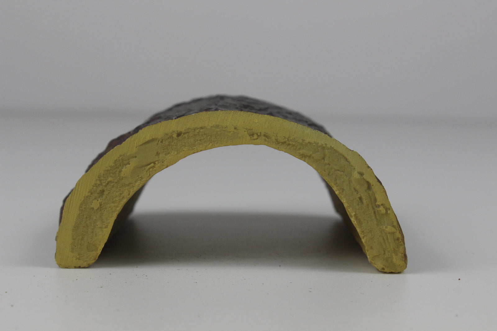 Short Dark Brown Log Hide | Reptile Resin Cave Log