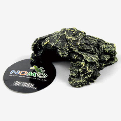 Black and Green Rock Cave | Reptile Resin Cave