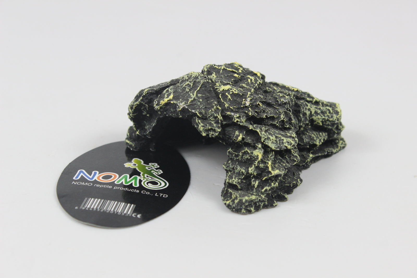 Black and Green Rock Cave | Reptile Resin Cave