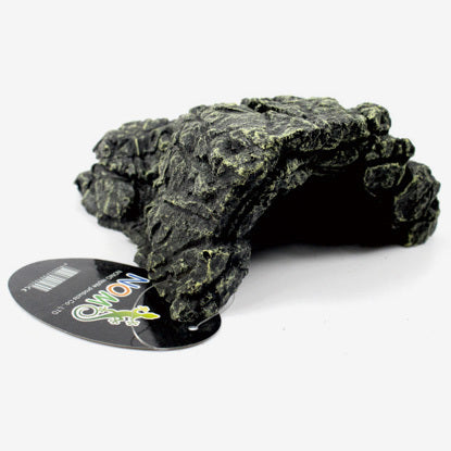 Dark Grey Rock Cave | Reptile Resin Cave