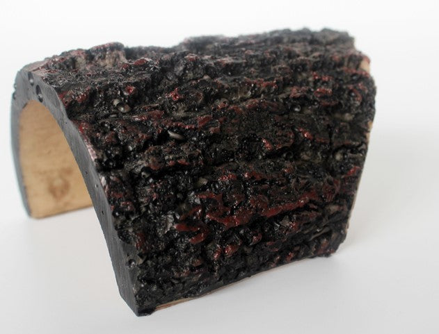 Dark Brown Log Hide | Reptile Resin Cave Log