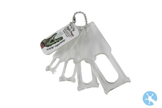 Reptile Feeding Props | Reptile Mouth Props | 4 Sizes of Props | Plastic Storage Pouch