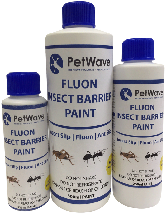 Fluon | Concentrated Insect Barrier Paint | Live Insect Control | Fluon Insect Film | Woodies Teflon Barrier |  Fluon AD-1 | Ant Slip | Fluon Paint