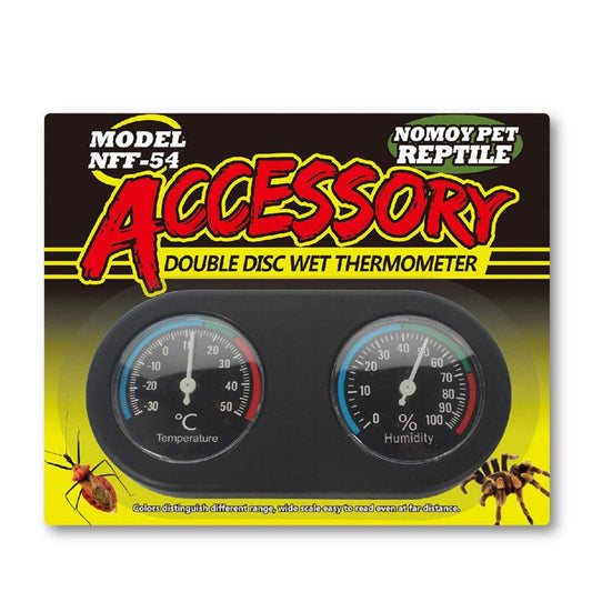 Analog Wet Thermometer & Hygrometer Combination Gauges | Double Dial 