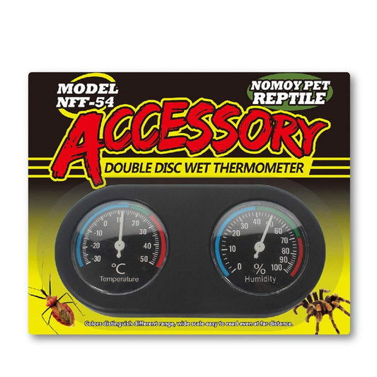 Analog Wet Thermometer & Hygrometer Combination Gauges | Double Dial