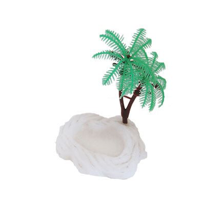 Crazy Crab Neon Food | Water Bowl with Palm Tree for Hermit Crab Tank