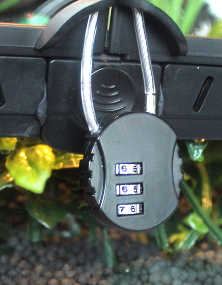 Anti-Theft Lock | Dial Lock Wire Type Lock | 3 Dial Code | No Key Needed | Reptile Terrarium Cage Lock | NFF-13