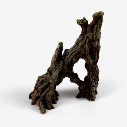 Bright Brown Twisted Tree Log | Resin Landscape