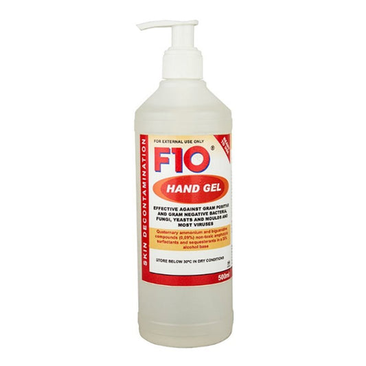 F10 Hand Sanitiser | Disinfectant Hand Cleaner Gel Pump Pack | Hospital Grade | Protect Your Family | Kills Viruses & Bacteria