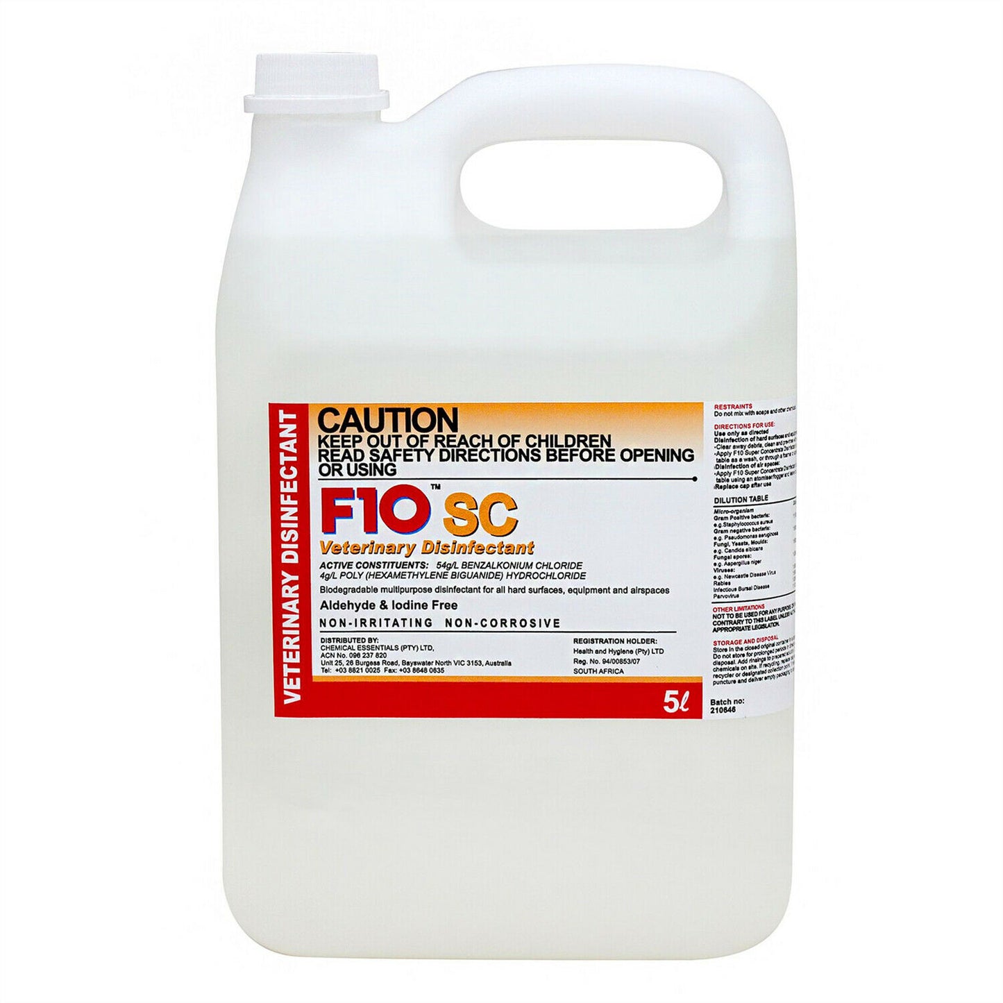 F10SC Veterinary Disinfectant | Highly Concentrate | Super Concentrate | Kills Viruses & Bacteria